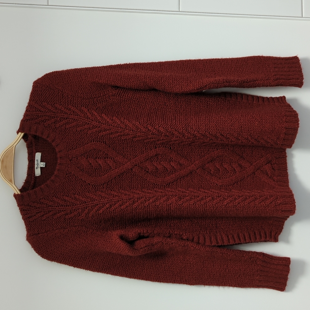 Madewell Wool Blend Rust Sweater